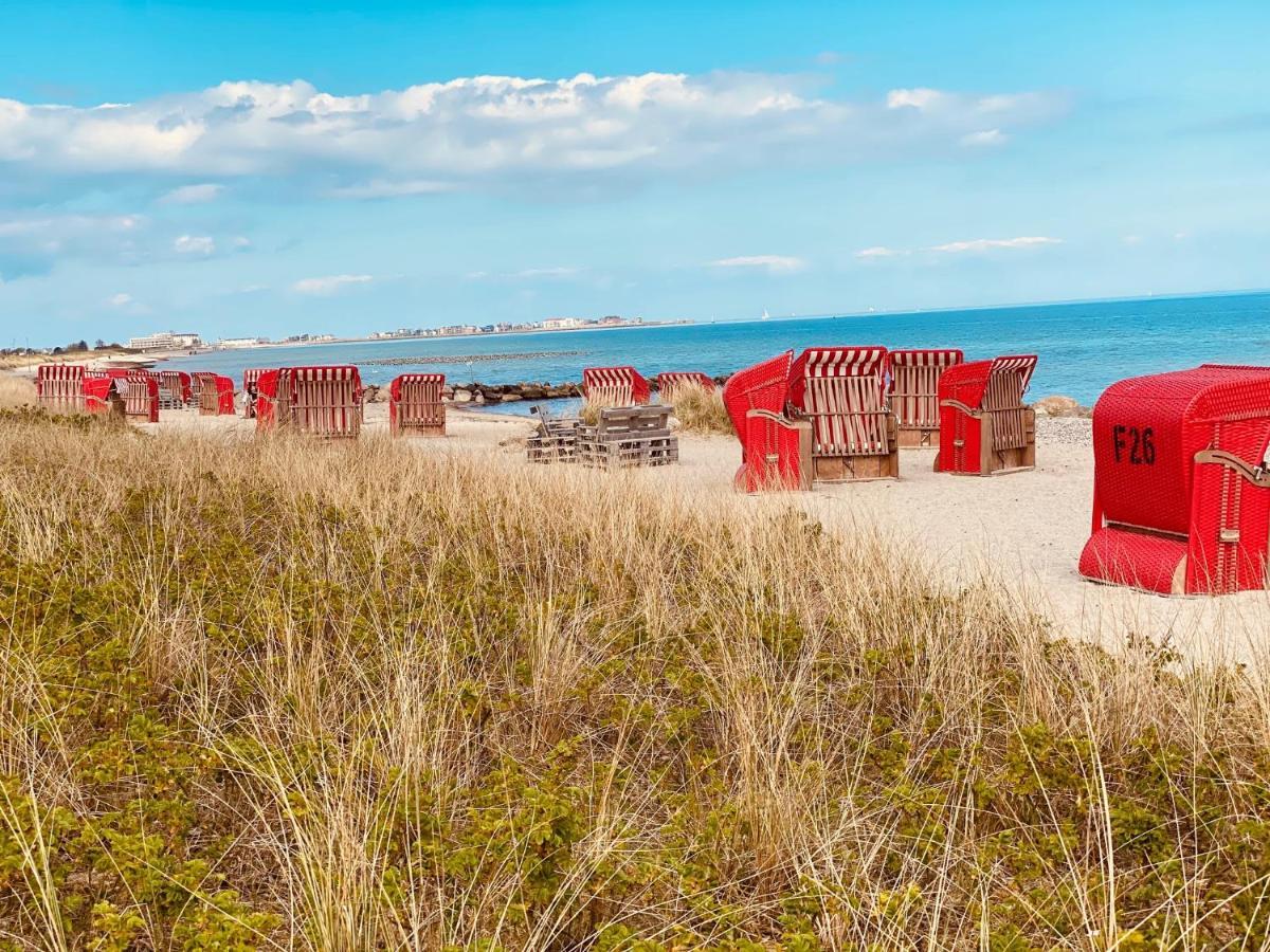 Seelund - Meeresrauschen Lauschen - Ruhiges Sonniges Apartment Mit Garten Und Terrasse Nahe Strand Und Ostsee Schönhagen 外观 照片